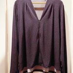 Tahari  Long Sleeve Workout Top Purple Size Large Photo 0