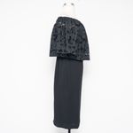 Shoshanna - Black Lace Flower Cut Dress. Photo 4