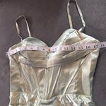 Women’s Light Green Prom Formal Dress Criss Cross Straps Leg Slit Size 8 NWOT Photo 9