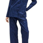 Sleeper NWT  Milky Way Sequined Cotton Pajama Set Navy Size M Photo 0