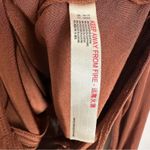 Free People Intimately Kaya Long Sleeve Cutout Bodysuit Chocolate Brown Size XL Photo 9