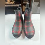 Tretorn  Black and Red Plaid Boots Photo 2