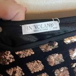 In'Voland Sequin 20W Gold And Black V Neck Sparkly Cocktail Dress Photo 6