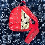 Handmade  Sling Back Strap Bandana Money Backpack Photo 2