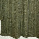 Lace Up Tunic Dress Top Green Size M Photo 3