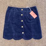 Southern Proper NWT  Navy Corduroy Skirt Photo 1