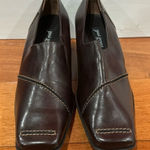 Paul Green NWOT  Munchen Loafer Block Heels Square Toe Burgundy Leather Size 6.5 Photo 0