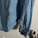 Paige Denim light blue, long-sleeved Lace-Up Shirt size small Photo 5