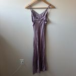 Eden Paris Silk Beaded Midi Dress Purple Size 0 Photo 4