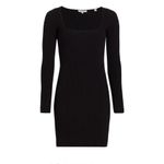 Vince Black Square Neck Knit Dress
Long Sleeves Ribbed Mini Dress Size: Medium Photo 3