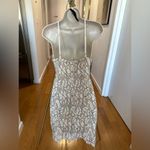 Lulus Beige And Ivory Floral Lace Bodycon Dress Photo 5