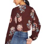 Show Me Your Mumu SMYMM Tatum Tie Top - Chocolate and Roses Photo 1