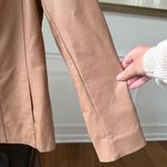 Dennis Basso Dennis by Faux Vegan Leather Blazer Jacket Lined Caramel Tan M Photo 5