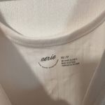 Aerie  Ribbed Tank Top White XS Fitted Scoop‎ Neck Sleeveless Basic Layering Top Photo 2