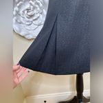 Esprit  Pleated School Girl Look Black & Metallic Thread Skirt Size 9/10 Photo 7
