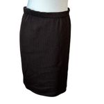 St. John Vintage Santana knit 4 piece brown suede jacket skirt outfit size small Photo 11