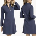 Spartina 449  Half Zip Popover Nora ponte Dress Navy Blue long sleeve XXL Photo 1