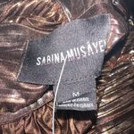 Sabina Musáyev Wendy Dress in Bronze Size M Brown Size M Photo 2