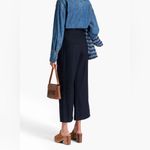 Veronica Beard  Kuna Pleated Wide-Leg Crop Pants Size 0 Photo 2