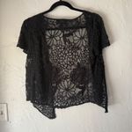 Ronni Nicole  Y2k Floral Lace Black Open Front Cardigan Top S Whimsigoth‎ Cottage Photo 7