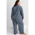 Brand New State of Day Women's Size Small Blue Floral 2 Piece Lounge Pajama Set Photo 1