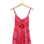 Free People Feel The Sun Cut-Out Boho Jumpsuit in Red size 2 Photo 6