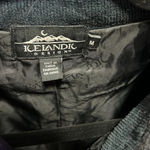 Icelandic Designs Wool Jacket Sweater Holiday Winter M Knit Black Red Vintage Size M Photo 4