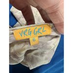 VRG GRL Floral Print Maxi Slip Dress Women's Size 6 Sheer Overlay Yellow Photo 5
