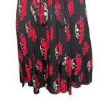 Royal Bones  BY TRIPP Black and Red Floral and Skull Pattern Dress EUC Size Small Photo 5