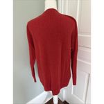 Madewell Asherton Waffle Henley Sweater Red Size Medium Photo 2