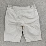 Ralph Lauren Vintage LRL ACTIVE Womens Shorts 6 Khaki Seersucker Bermuda Pinstripe Photo 8