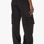 NEW NIA Women's Palisades Parachute Y2K Cargo Pants Pockets L Black Size L Photo 1