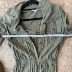 American Eagle Outfitters Green Jumpsuit with V-Neck and Elastic Waist Photo 4