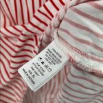 Shinestar  Red White striped 3/4 sleeve XL tunic top coverup lightweight holiday Photo 4