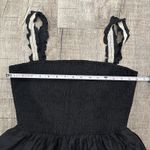 AnnieWear Los Angeles Black Smocked Tiered Dress Size S Small Sleeveless Boho Photo 1