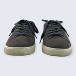 Aetrex  Gray Quilted Suede Lace Up White Sole Arch Support Orthopedic Sneaker 7.5 Photo 1