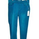 Soft Surroundings Pull On Straight Leg Jeans M Deep Lagoon Stretch Denim NWT Photo 0
