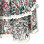 AQUA  | Medium | Paisley Smocked Waist Tiered Ruffle Skirt Photo 3