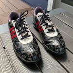 Adidas Traxion Fitfoam Womens 6.5 Golf Shoes White/Black/Red Floral Embroidered Photo 1