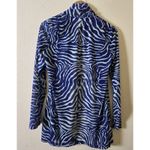 J. McLaughlin  Balboa Knit Mesh Breakaway Cardigan‎ Large Blue Photo 2