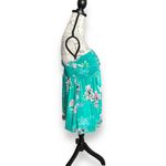 Torrid New  Plus Green Floral Mesh Strapless Twisted Babydoll Tunic Top Size 1 Photo 4