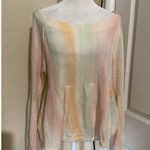 Anthropologie Multicolor Striped Linen Blend Pullover Long Sleeve Blouse S Photo 0