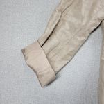 Chicos Women's Jacket 1 Beige Silk Metallic Snap Button Zip Lightweight Blazer Brown Size 10 Photo 7