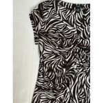 Alfani Womens Asymmetric 3/4 Sleeve Artsy‎ Top Size XL Stretch Office Career Photo 2