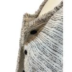 Karl Lagerfeld Tweed Jacket Fringed‎ Edges Black Buttons Professional Business Chic Coat Photo 6