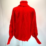 Christmas Holiday Fuzzy Merry Appliqué Red Turtleneck Sweater Size XL Photo 9