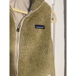 Patagonia Women's Los Gatos Deep Pile Sherpa Fleece Vest Khaki Size S Photo 3