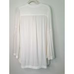 Free People Easy Girl White Bell Sleeve Tunic Top Photo 5
