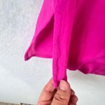 Michael Kors Hot Pink Tunic Top Sheer Hem 3/4 Sleeves Women Size M Boho Barbie Size M Photo 7
