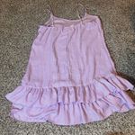 Aerie  Ruffle Mini Dress Sleeveless Casual Party Sundress Lavender L‎ Photo 5